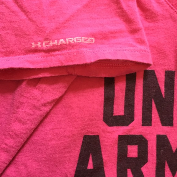 Hot Pink Under Armour Tee - Picture 2 of 3